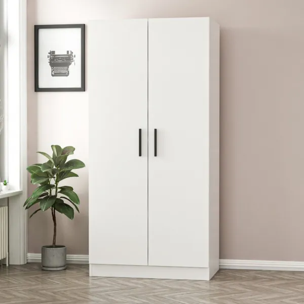 Šatníková skriňa Kale Chain White - 190