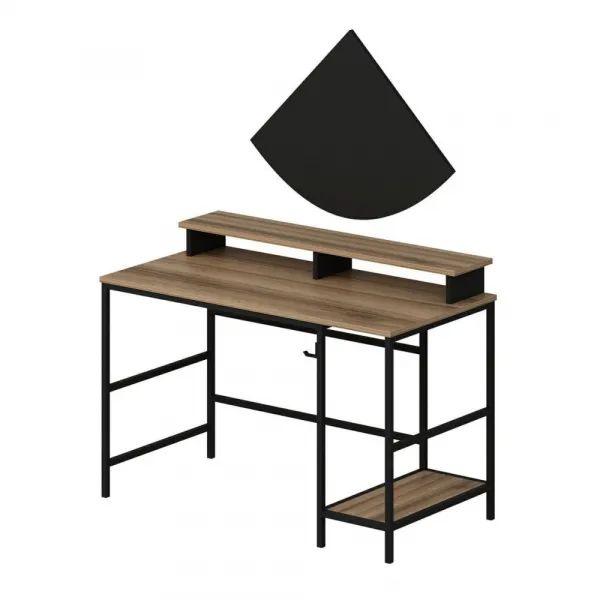 Písací stôl Greta L - Dore, Black