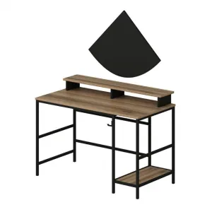 Písací stôl Greta L - Dore, Black
