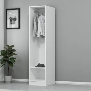 Šatníková skriňa Kale 190 - White