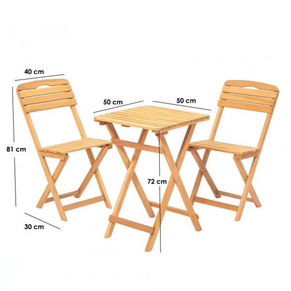 Garden Table & Chairs Set (3 Pieces) My001