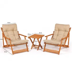 Garden Table & Chairs Set (3 Pieces) My007