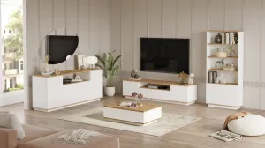 Kalune Design Sada nábytku do obývacího pokoje Fr 19 borovice Atlantic/bílá