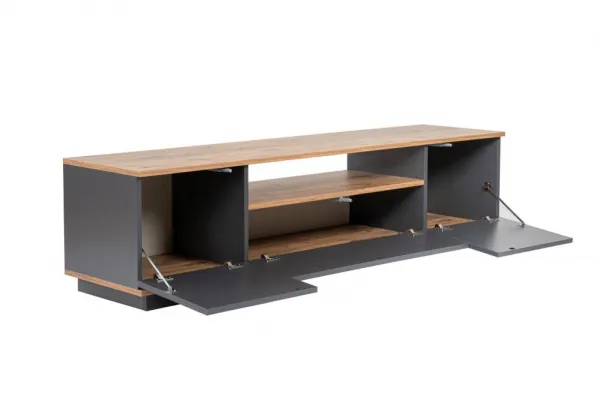TV stolík Veramont - Anthracite, Atlantic Pine
