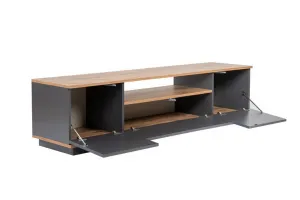 TV stolík Veramont - Anthracite, Atlantic Pine