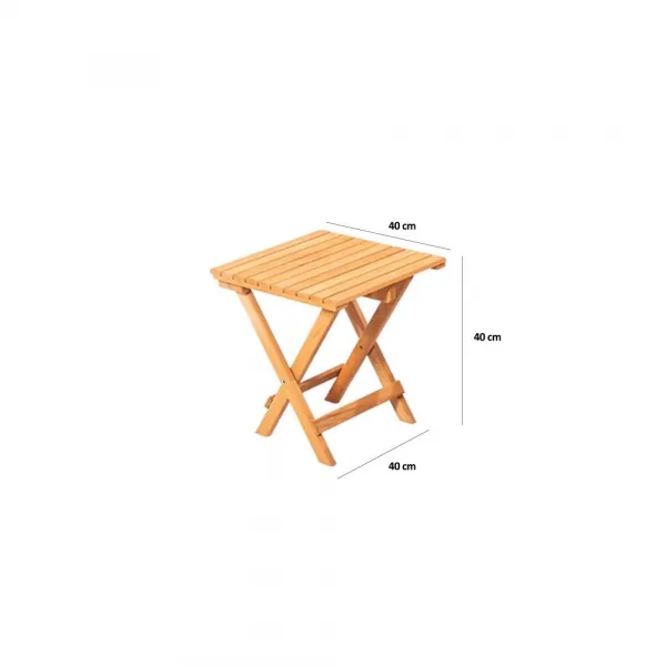 Garden Table & Chairs Set (3 Pieces) My005 - Brown