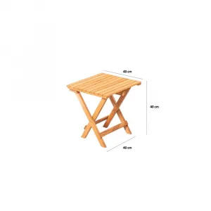 Garden Table & Chairs Set (3 Pieces) My005 - Brown