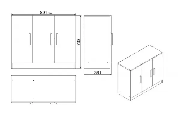 Office Furniture Set Vo12-Ba