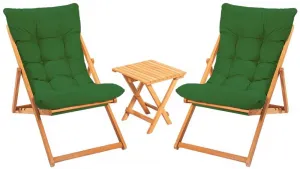 Garden Table & Chairs Set (3 Pieces) My005 - Green