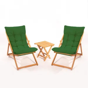 Garden Table & Chairs Set (3 Pieces) My005 - Green