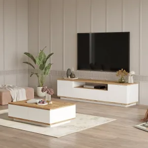 Kalune Design Sada nábytku do obývacího pokoje Fr 17 borovice Atlantic/bílá