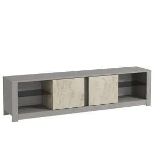 TV stolík Aydos - Grey, Travertine