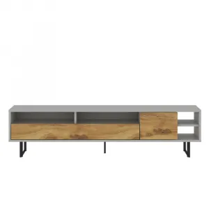 TV stolík Luga - Grey, Oak