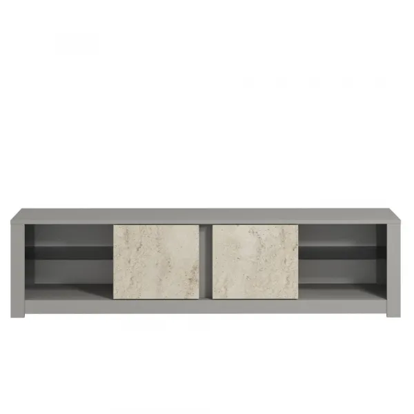 TV stolík Aydos - Grey, Travertine