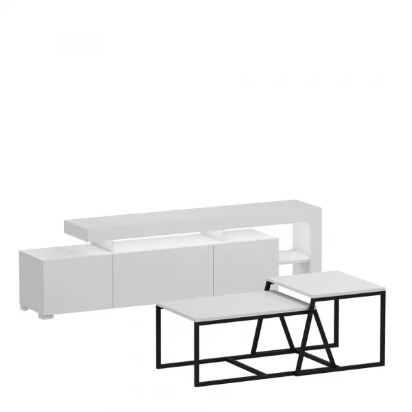 Living Room Furniture Set Beliz - White