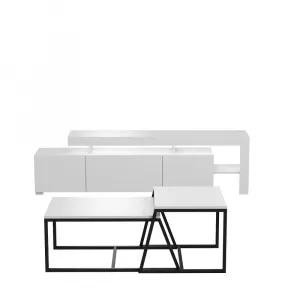 Living Room Furniture Set Beliz - White