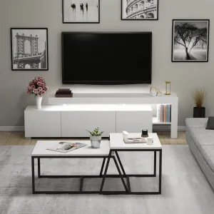 Living Room Furniture Set Beliz - White