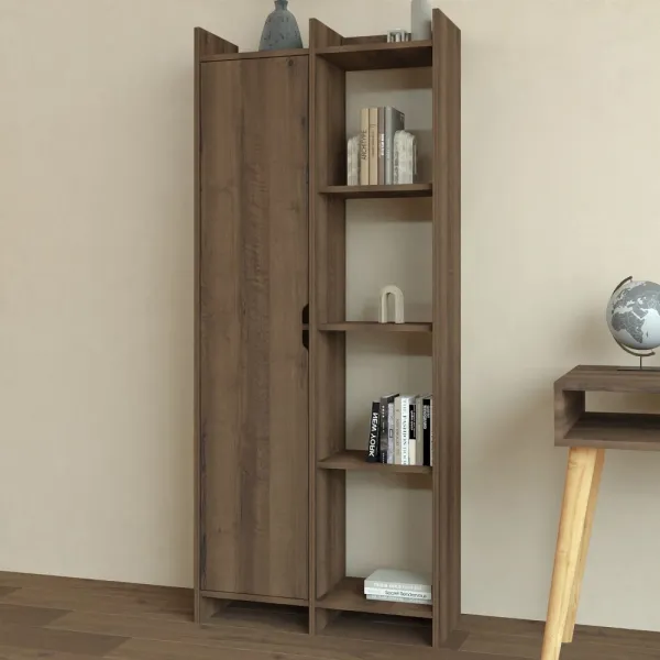 Knižnica Offer - Antique Walnut