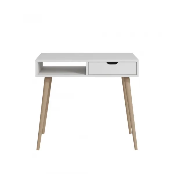 Písací stôl Offer - White, Wooden