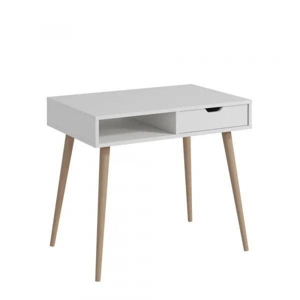 Písací stôl Offer - White, Wooden