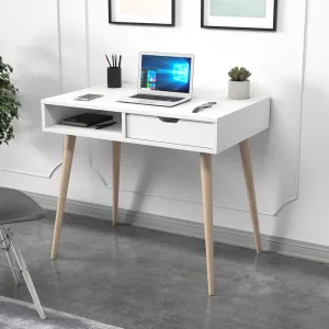 Písací stôl Offer - White, Wooden