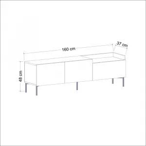 TV stolík Mia - Anthracite