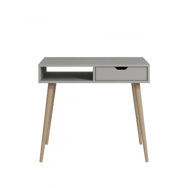 Písací stôl Offer - Grey, Wooden