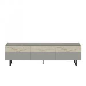 TV stolík Sign - Grey, Travertine