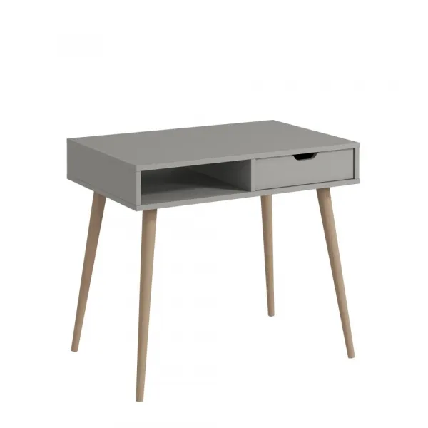 Písací stôl Offer - Grey, Wooden