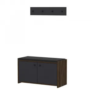 Skrinka na topánky / Botník Zen - Anthracite