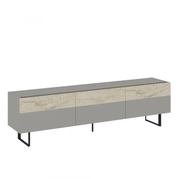 TV stolík Sign - Grey, Travertine