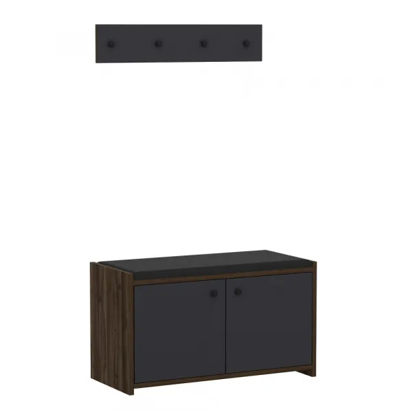 Skrinka na topánky / Botník Zen - Anthracite