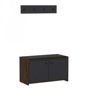 Skrinka na topánky / Botník Zen - Anthracite