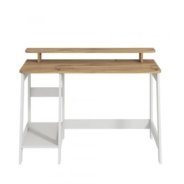 Písací stôl Country - White, Oak