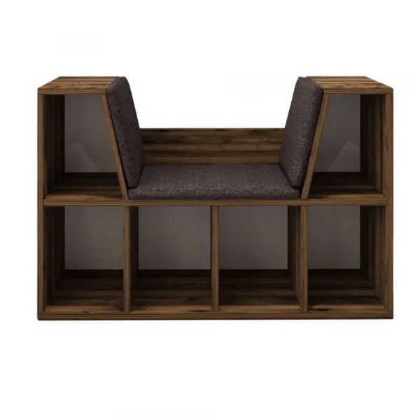 Knižnica Livora - Rustic Walnut