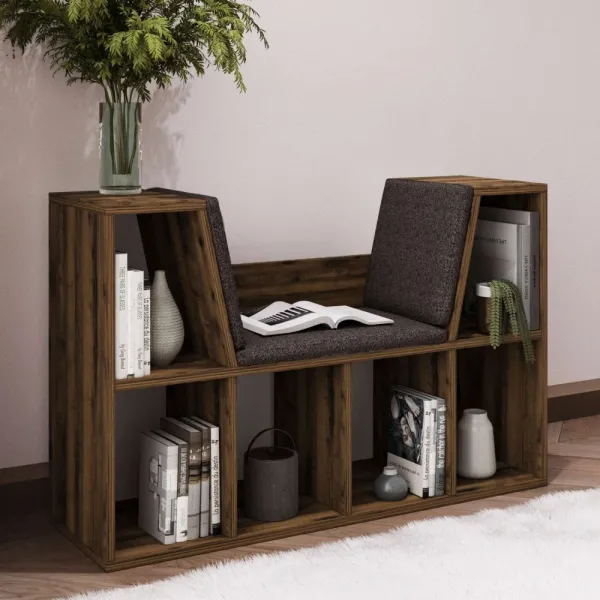 Knižnica Livora - Rustic Walnut