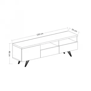 TV stolík Brüksel - White