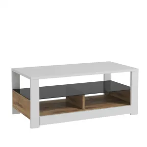 Konferenčný stolík Aydos - White, Oak
