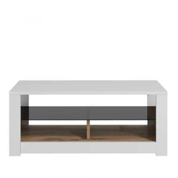 Konferenčný stolík Aydos - White, Oak