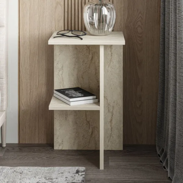 Nočný stolík Leray - Travertine