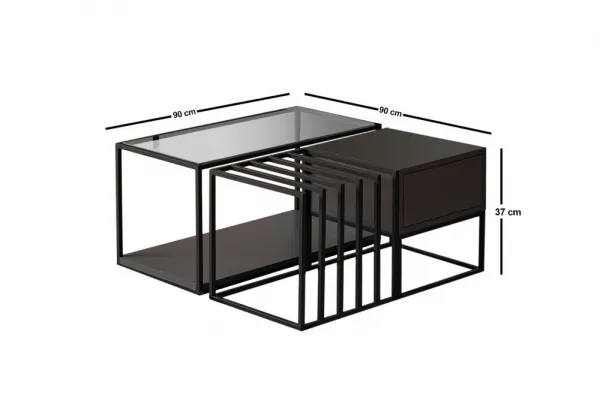 Konferenčný stolík Charlotte - Black