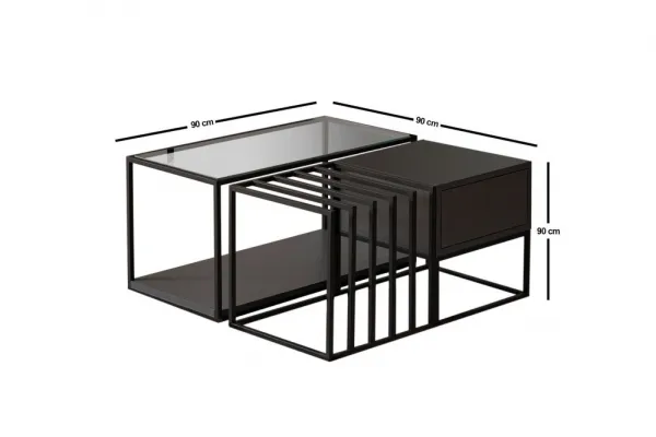 Konferenčný stolík Charlotte - Black