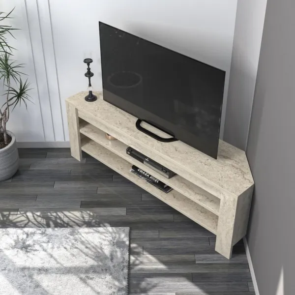 TV stolík Corner - Travertine