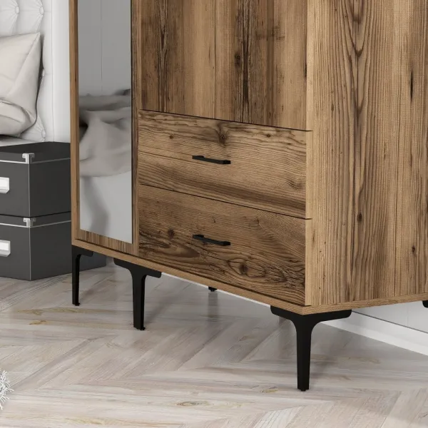 Šatníková skriňa Kumsal RT - Walnut