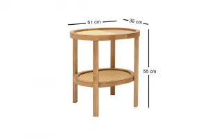 Príručný stolík / Odkladací stolík Nala 55 - Natural