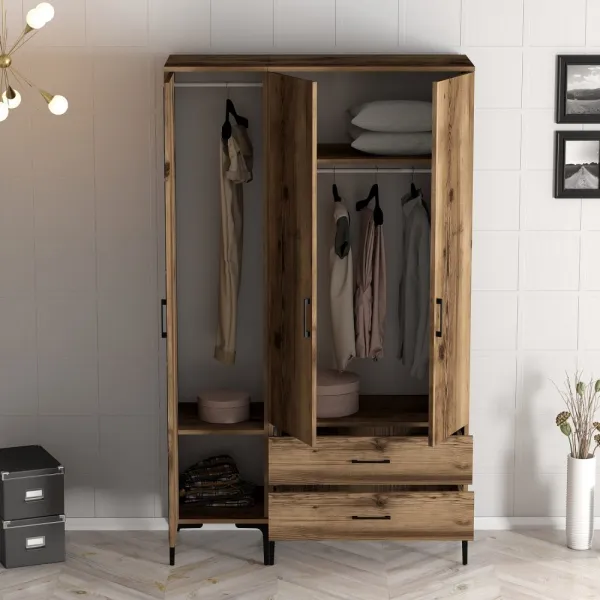 Šatníková skriňa Kumsal RT - Walnut