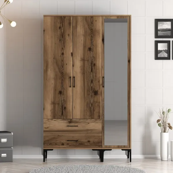 Šatníková skriňa Kumsal RT - Walnut