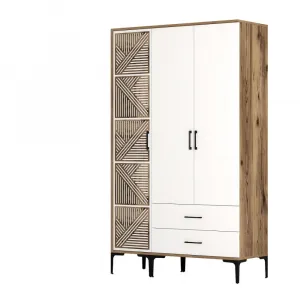 Šatníková skriňa Kumsal PT - Walnut, White