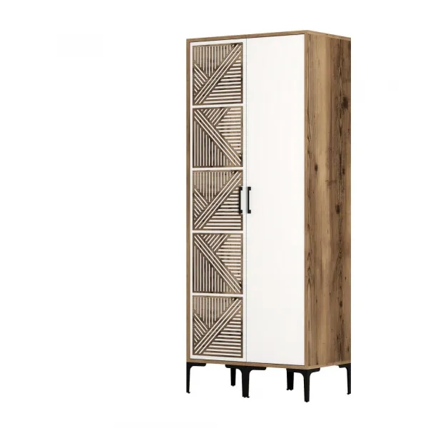 Šatníková skriňa Kumsal PS - Walnut, White