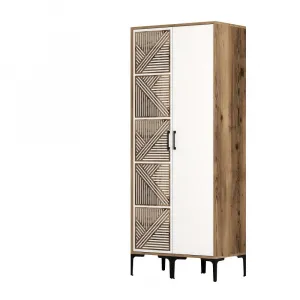 Šatníková skriňa Kumsal PS - Walnut, White